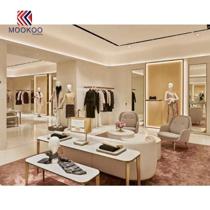 Garment Shop Shelves