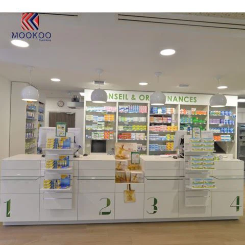 طراحی فروشگاه دارویی اروپایی سبک