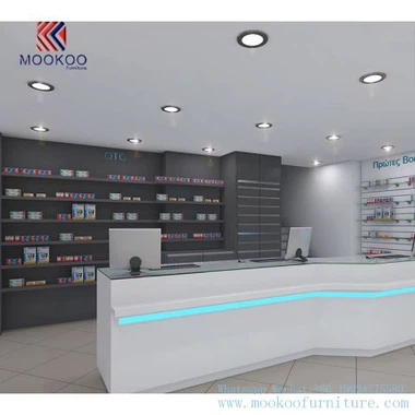 ویترین نمایشگاه داروخانه فروشگاه خرده فروشی